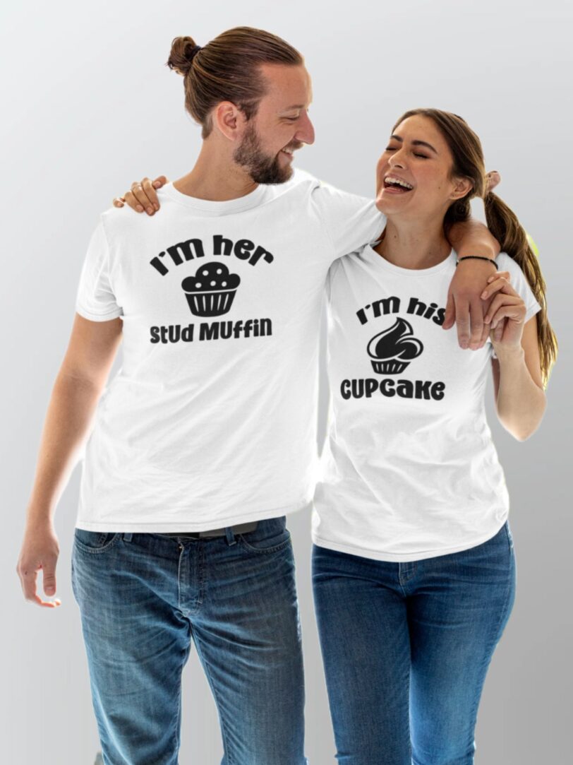 Cupcake Studmuffin Couple T-Shirt