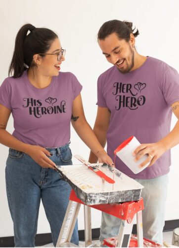 Hero, Heroine Couple T-Shirt