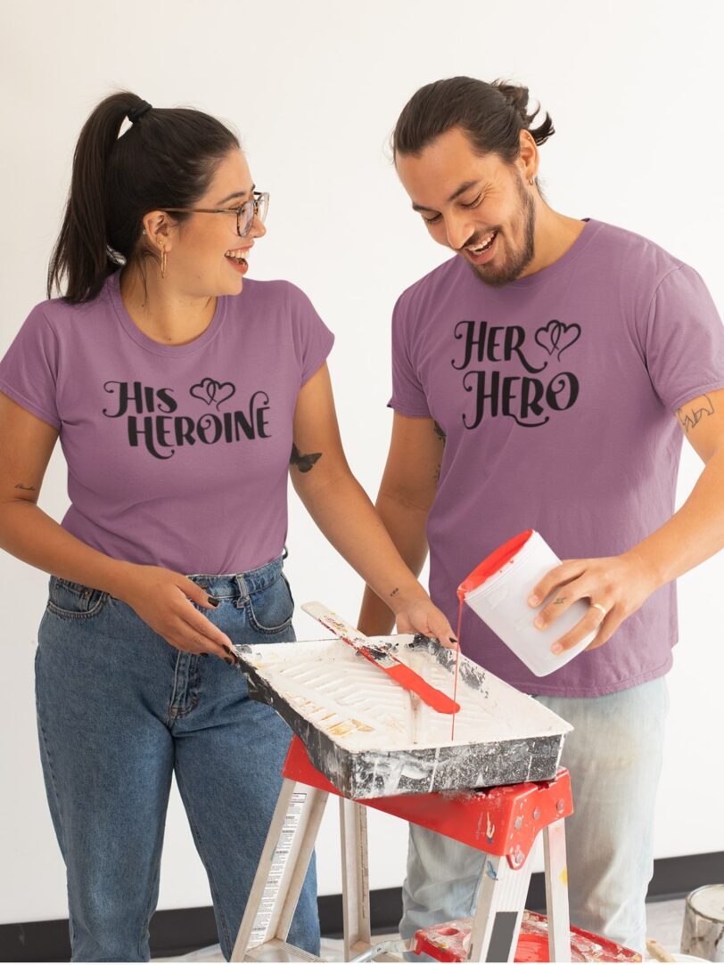 Hero, Heroine Couple T-Shirt