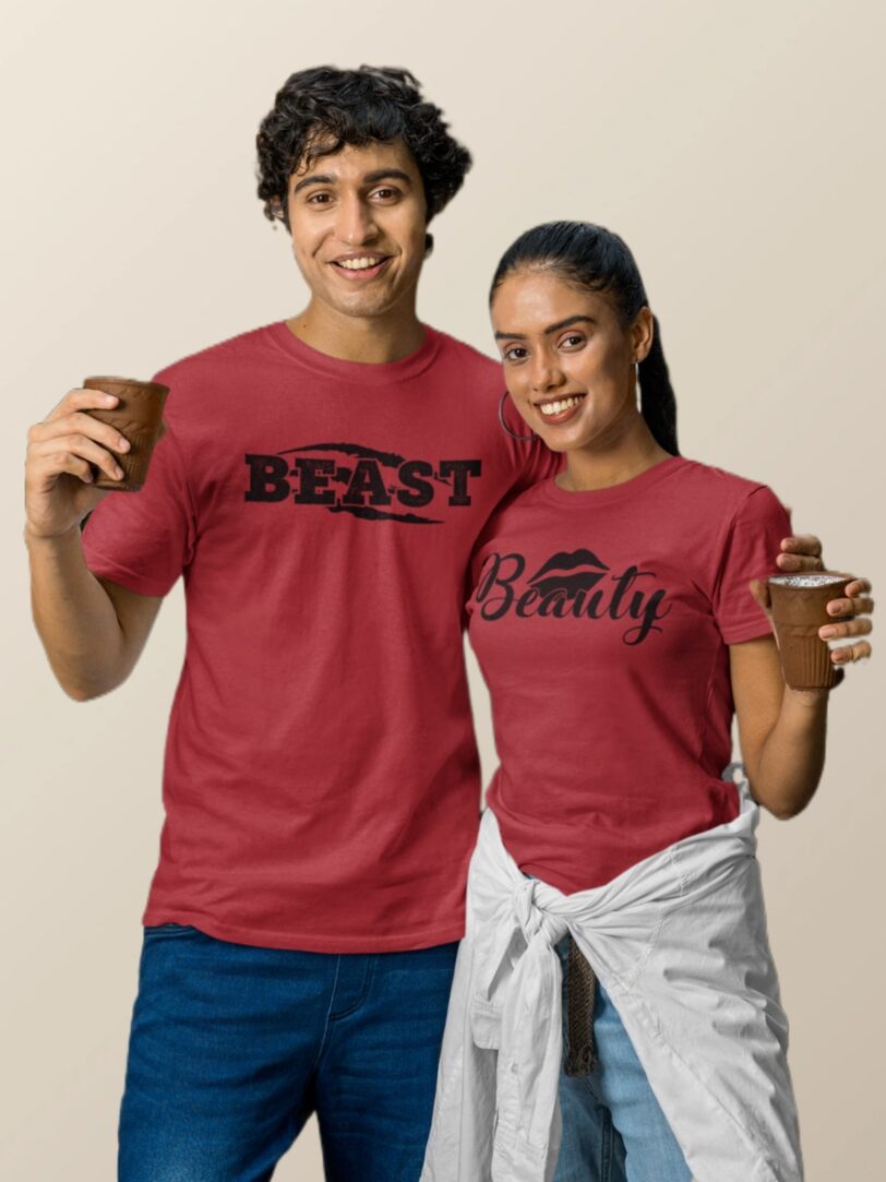 Beauty Beast Couple T-Shirt